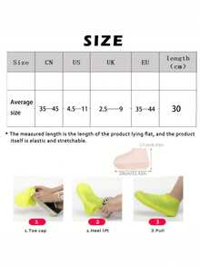 Copristivali in gomma, copriscarpe impermeabili in silicone, copriscarpe riutilizzabili e resistenti all'acqua per giorni di pioggia, per scuola, ufficio, casa, viaggi. Copristivali in silicone impermeabili per l'esterno, accessori per scarpe da passeggio, copriscarpe riutilizzabili per scuola, ufficio, casa, viaggi, forniture per il ritorno a scuola, rinfrescanti estivi, spiaggia, viaggi