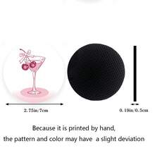 2pcs Car Cup Coaster, Stylish & Durable Fast-Drying Car Cup Mat