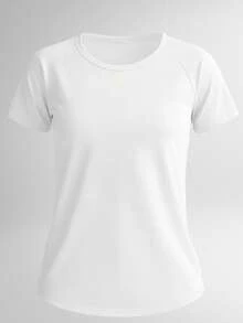 Women Sports Tees & Tanks - White - View 1
