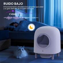 Arenero Automatico Para Gatos,Para Gatos Autolimpiante, Caja de para Gatos autolimpiante,Caja de Inteligente para Gatos,Wi-Fi habilitado con Control de aplicación,eliminación de olores - Tipo de Enchufe A USA (110-127V) - Ver 4