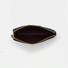 Coach Women's Corner Zipper Wristlet, Compact Clutch Bag With Wrist Strap, Large Capacity, CW854 IMXAQ - Dark Brown - View 4