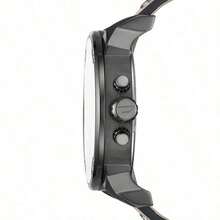 Diesel Reloj para hombres 1 pieza Oversize de 57*66mm con cuatro zonas horarias y cronógrafo para hombres - Correa de cuero negra y cobre, perfecto para viajes de negocios, citas y estilo callejero - DZ7413