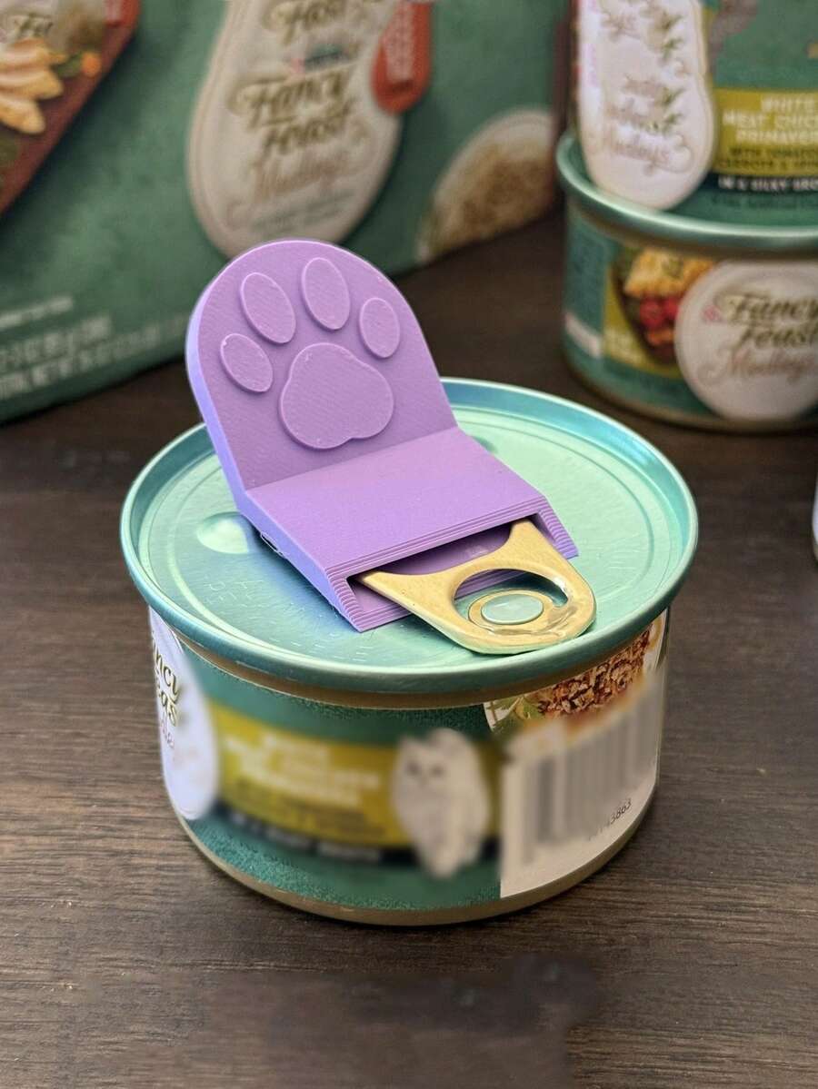 Large Pet Can Opener For Women - Ergonomic Non-Slip Design, & Easy Grip For Cans, Cat Food & Dog Food - Durable Plastic Kitchen Tool For Nail Care, Cooking, And Pet Food Opening, Pet Food Opener, Nail Care Accessory, Playful Design, Easyclean Material