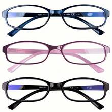 3 Pairs Of Blue Light Blocking Glasses, Computer Glasses, And Reading Glasses For Men And Women - 彩色 - 查看 15