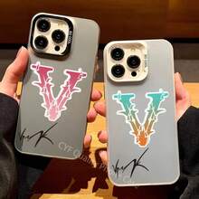 Fashion Brand V-VRUNK Phone Case Covercompatible with Apple 11 12 13 14 15 16Pro Max Plus Protect Plating Phone Cover,Covercompatible with  17 Hülle, 17 pro Hülle, 17 promax Hülle