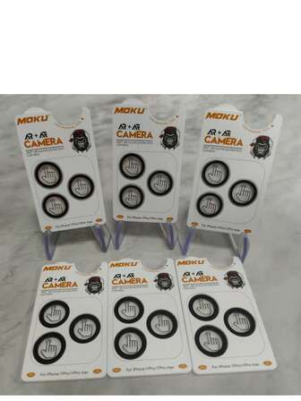 MOKU Camera Lens Film Protector Compatible With IPhone 17 Pro/ 16/ 15 MAX, With Positioning Locator