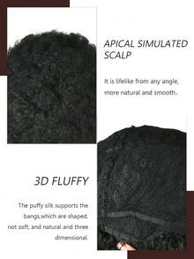 Parrucca afro corta e soffice riccioluta, parrucca sintetica resistente al calore senza adesivo, adatta per cosplay, feste, uso quotidiano, vacOgnissantiloween, costumi, balli in ma vendita diretta di fabbrica