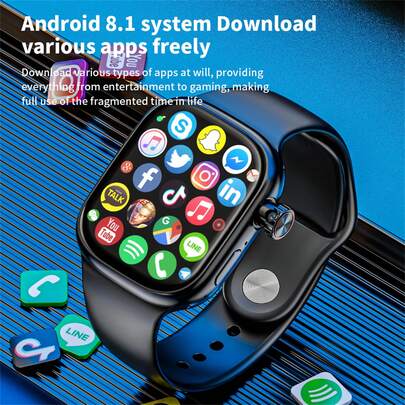  Đồng hồ thông minh LOKMAT XH018 có màn hình AMOLED 2,04 inch, hỗ trợ thẻ SIM 2G/3G/4G/5G, mặt số có thể kéo ra 180°, camera HD, kết nối Internet Wi-Fi, tải xuống ứng dụng của bên thứ ba, thông báo cuộc gọi và tin nhắn, theo dõi nhịp tim, nồng độ oxy trong máu và sức khỏe, đồng thời là đồng hồ Android.