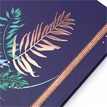 Spiral Flowers Internet Password Book With Alphabetical Tabs Logbook 140 Pages - Navy Blue - View 5