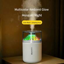 1 Peça + Mini Umidificador + Alimentado por USB + Umidificador de Ar com Luz Colorida, Adequado para Carro, Mesa de Escritório, Quarto, Ótimo Presente