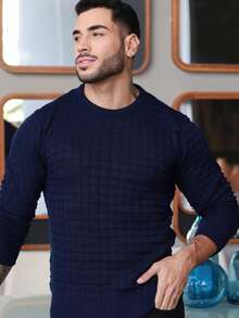 TRICOT DE LUXO Men Sweaters - Navy Blue - View 5
