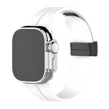 2025 New Folding Buckle Silicone Magnetic Strap, 2025 Upgraded Version Specially Designed For All Series, Precise Fit For Mainstream Models, Buckle Size Perfectly Matches The Watch Body, No Additional Tools Required, Easy To Match For Instant Refresh