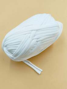 1pc Fabric Strip Handmade Braided Diy Bag, Toy, Shoes, Carpet, Storage Basket Rope - White - View 11