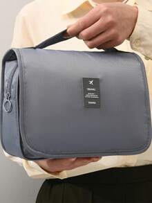 Bolsa de almacenamiento plegable de gran capacidad, multiusos y portátil para viajes. Bolsa de aseo, artículos de tocador y accesorios de ducha. Bolsa colgante impermeable para maquillaje y organizador de cosméticos. Artículos esenciales para viajes, playa, cruceros, regalos de dama de honor y útiles escolares. - Multicolor - Ver 14