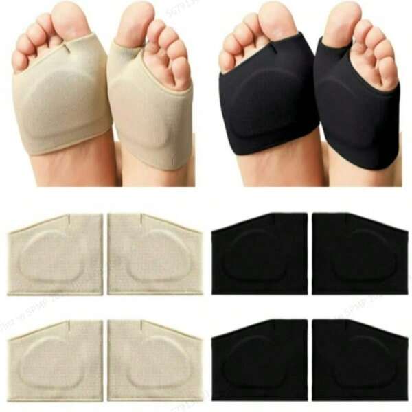 1 Stück/2 Stück dickere L-förmige atmungsaktive rutschfeste Vorfußpolster, geeignet für Männer und Frauen, können Fußwinkelabweichung verhindern und die Füße vor der Auswirkung der Großzehendrehung schützen