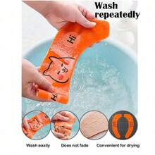 All-Season Toilet Seat Cover, Vibrant Colors, Suitable For Home Use, Insulates Against Cold, Washable And Convenient