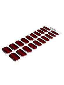 1 Box Natural UV Gel Nail Stickers, Long-Lasting Classic Christmas Red Semi-Cured 20pcs Finger Nail Gel Stickers, Easy To Apply And Remove - Multicolor - View 3