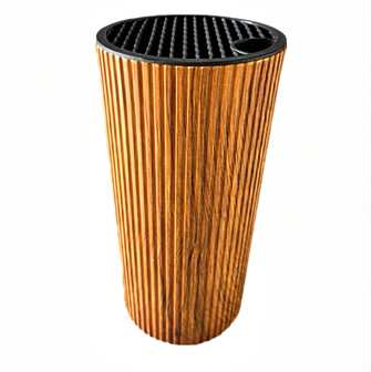 [1 件装] 刀具收纳架厨房用品刀架多功能家用刀盒黑色高端西式刀筒