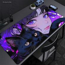 XXL Mouse Pad PC Purple Anime Girl Gamer Mousepad Laptop Computer Keyboard Accessories Mouse Mat Rug Extended Desk Mats 50x100cm - HL558 - View 22
