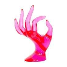 Hand Form Ring Holder Jewelry Display Organization Rack Bracelet Ring Watch Stand Support Aesthetic Decor Y2k Room Decor Red