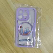 Hadaasi 1个紫色磁吸保护壳，内置屏幕保护膜，[兼容无线充电] 360°全方位防震手机壳 [亲肤材质，防滑设计] 防刮手机壳，兼容 17 Pro/17 Pro Max/Apple Air/17和Galaxy S25 Ultra - 紫色 - 查看 30