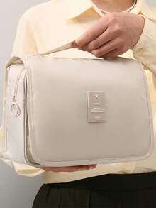 Bolsa de almacenamiento plegable de gran capacidad, multiusos y portátil para viajes. Bolsa de aseo, artículos de tocador y accesorios de ducha. Bolsa colgante impermeable para maquillaje y organizador de cosméticos. Artículos esenciales para viajes, playa, cruceros, regalos de dama de honor y útiles escolares. - Multicolor - Ver 16