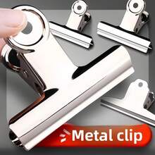 Clips de carpeta redondos de acero inoxidable, resistentes y duraderos, disponibles en múltiples tamaños, diseño montañoso, adecuados para documentos, billetes, papelería, almacenamiento general, tamaño extra grande/pequeño, aplicables para el hogar, la oficina y otros escenarios, estables y de larga duración. - Una pieza - Ver 7