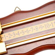 Billiards Scoreboard Wall Mounted Scoreboard Snooker Scoreboard International Stained Wood Score Board Wine Red
