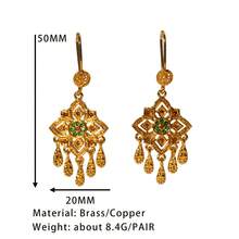 BlingBling Retro Four Leaf Clover Style Plated 24K Golden Women's Earrings, Fashionable Daily Wear For Women's Jewelry Accessories As A Gift To Her - Vàng - Xem 2