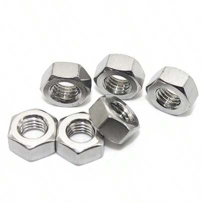 50 écrous hexagonaux M8 x 1,25 en acier inoxydable 304, fixations