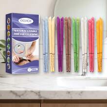 Aromatherapy Ear Candle Gentle Ear Cleaning Care Relaxation Multi-Color Ear Candle Set - 1 - 查看 7