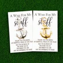 2/5/10pcs Interesting Anchor Keychain Set With Motivational Cards, Suitable For Team Rewards, Travel Accessories, Fishing Enthusiasts, Lucky Gifts, Party Favors, New Year Gifts - Multicolor - View 16