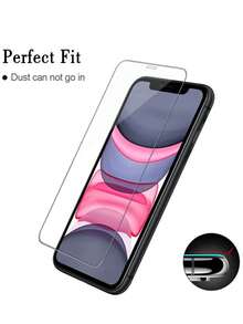 3 pezzi Premium Pellicola Protettiva in Vetro Temperato Compatibile con 16/16 Plus/16 Pro/16 Pro Max/15 Pro MAX/15/14 Pro MAX/14/13/12/11 Pro Max/17/17 Pro/17 Pro Max, Plus e Mini - Anti-Graffio, Ultra-Chiara - Trasparente - Visualizzare 7