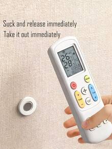 1 Stück magnetischer TV/Klimaanlagen Fernbedienungshalter, Wandhalterung mit Klebefläche, ohne Bohren erforderlich