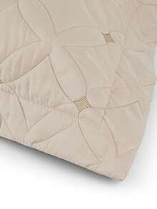 Complete 6-Piece Bedspread And Sheet Set, 200 Thread Count, Double/Queen/King Size, Embroidered Luxury Design By Ideale - 卡其色 - 查看 6