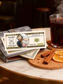 20/40/60/80/100/200/400 pièces, Argent factice personnalisé avec photo et texte, 15,6 x 6,6 cm, pour mariage, anniversaire, votre visage sur l'argent, billet de 100 dollars personnalisé, argent de jeu pour fiançailles, visage personnalisé sur un billet d'un dollar, argent factice avec photo, argent de jeu pour enterrement de vie de garçon, argent factice, argent de campagne pour bal des finissants