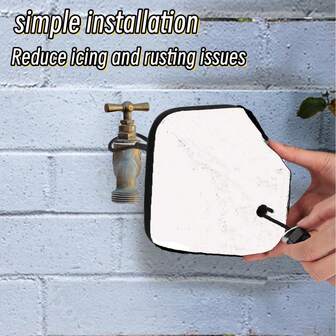 1pc Outdoor Faucet Freeze Protection Cover, Foam Insulation Sleeve For Water Pipe Anti-Freezing Insulation, Winter