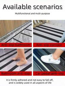 1/3/5 Pairs Anti-Slip Rubber Sole Pads, Forefoot Non-Slip Stickers, Shock Absorbing Pads, Ice & Snow Anti-Skid, High Heel Rubber Treads, Shoe Sole Repair & Renewal