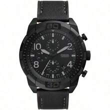 Đồng hồ bấm giờ Fossil nam, vỏ thép không gỉ, máy quartz, hiển thị 3 mặt số, kiểu dáng công sở thường ngày, phù hợp để đeo hàng ngày. FS5712/FS5877/FS5876/FS5875/FS5874/FS5710 - Cà phê nâu - Xem 9