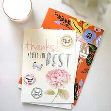 500pcs Floral Thank You Stickers, 6 Designs, 48 Patterns, 1 Inch Round, Suitable For Scrapbooking, Diary, Crafts, Cards, Gifts, Daily And Holiday Parties, PVC Waterproof Sticker Decals Scrapbook Supplies School Supplies - Flower Thanks - View 7