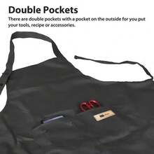 Adjustable Chef Apron With Pockets - Comfortable High-End Design For Cooking Enthusiasts, Durable Polyester, Non- Fabric, Ideal For Men And Women, Kitchen Apron|Nurse Series Apron|Functional Pocket - Nurse010 - View 7