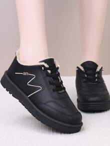 女士冬季保暖内衬休闲防水防滑妈妈靴