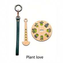 1个木制腕式毛线收纳器，便携式腕式毛线整理器，手工编织工具配件，创意毛线球收纳器，装饰性编织工具，工艺用品