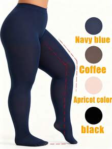 1 Pair Of Solid, Simple Women's Spring And Autumn High-Waist Sexy Tights, Light And Semi-Transparent Stockings, Slimming Tights, Super Elastic Sports Tights (Suitable For 15-20℃), Cozy
