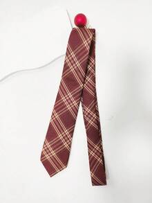 1pc Handmade Unisex Necktie, Classic Style, Versatile, Essential For Back To School, Available In Multiple Colors. Suitable For Uniforms, Also Makes A Great Gift