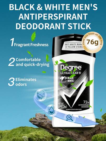 Degree Desodorante y antitranspirante Degree Men's Ultraclear, 76g