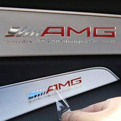 1 件金属徽章汽车装饰贴花车窗雨刮器贴纸适用于梅赛德斯奔驰 AMG W212 W204 W211W168 W213 W205 W210 W124