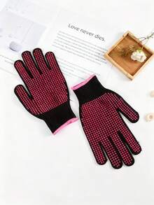 Set di 6 pezzi per acconciatura - 2 guanti + 2 fermagli per capelli + 2 pettini per acconciatura, da usare con piastre arricciacapelli e strumenti per lo styling, adatto per arricciare, stirare, ondulare i capelli, capelli, viaggio, prodotti per capelli, strumenti per capelli, accessori per capelli, barbiere, accessori da barbiere, barberia, attrezzatura per parrucchieri