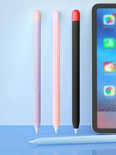 Funda de agarre para lápiz Apple Pencil de 1ra generación, cubierta protectora antideslizante y anti-arañazos, diseño ergonómico para un agarre cómodo, resistente al sudor y la suciedad, funda de silicona lavable y ligera