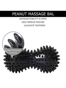 Peanut Massage Ball, Foot Massage Roller, Spiky Massage Ball, Suitable For Deep Tissue Massage, Muscle Relaxation, Peanut Foot Massage Ball, Muscle Relaxation Ball - Ideal For Shoulder, Neck And Back Massage, Suitable For School, Back To School, Travel, Home, Spa, Massage Tool, Massager, Spa Massage Tool - Multicolor - View 4